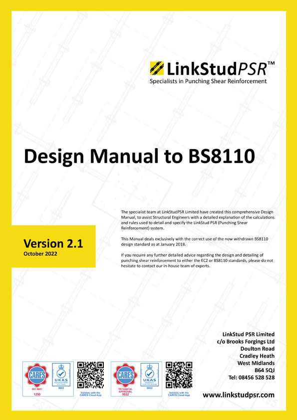 LinkStud PSR™ - Design Manual to BS8110 v2.1